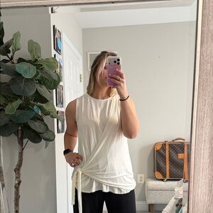 J. Jill Cream Sleeveless Tank Top